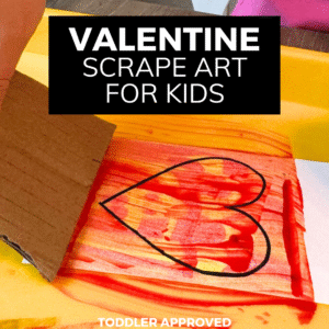 Easy Valentine Art Project for Preschool