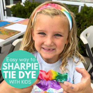 Sharpie Tie Dye with kids