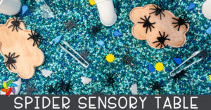 Itsy Bitsy Spider Sensory Table